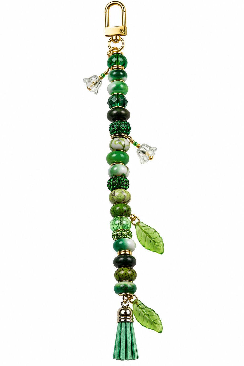 Flourish in His Grace – Beaded Bag Charm