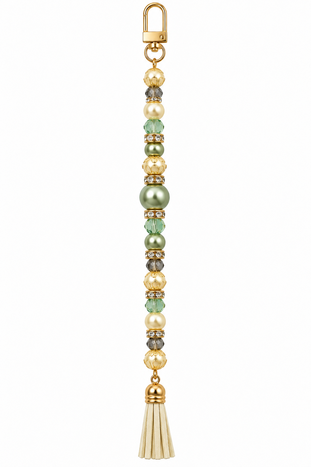 Gracefully Rooted Beaded Bag Charm