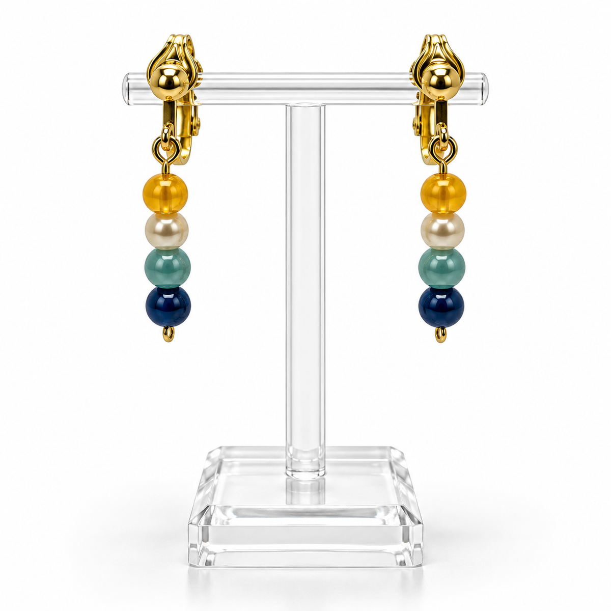 Radiant in Grace | Multicolor Beaded Drop Earrings